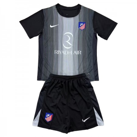 Goedkope Atlético Madrid Doelman Kids Tenue 2025-26 Zwarte Goedkope Atlético Madrid Doelman Kids Tenue 2025-26 Zwarte